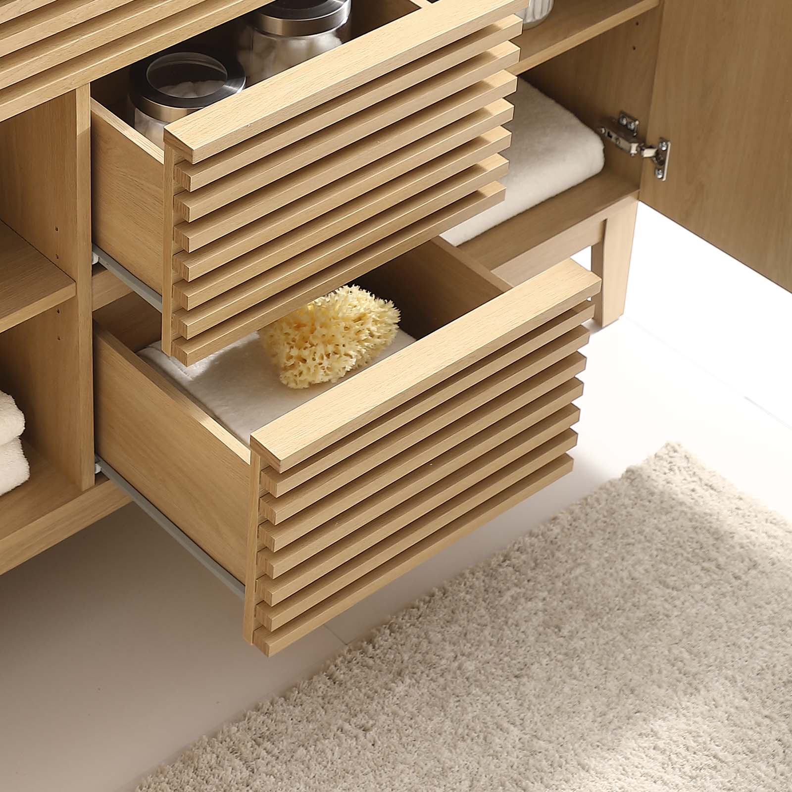 Render 48" Double Sink Compatible (Not Included) Bathroom Vanity Cabinet by Modway