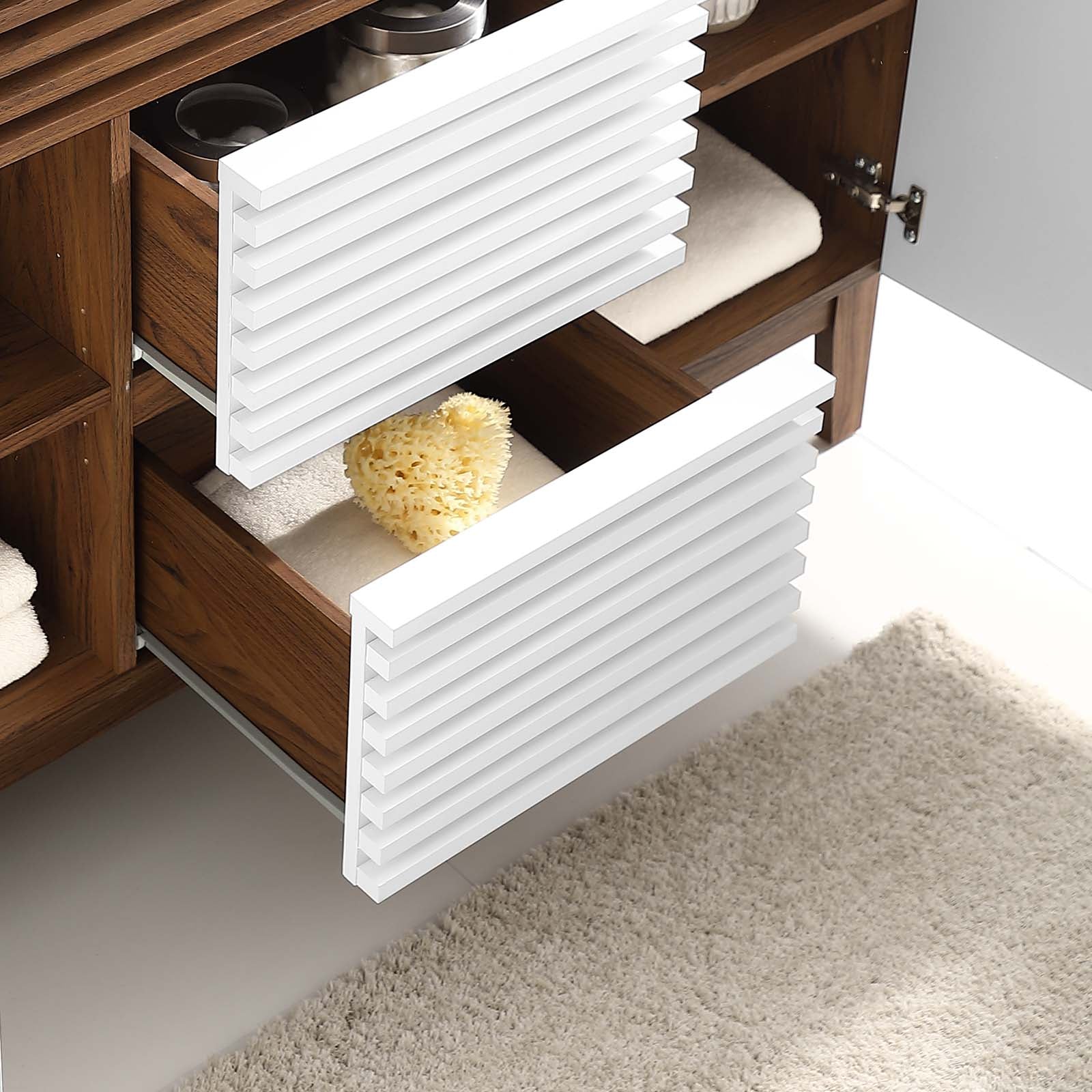 Render 48" Double Sink Compatible (Not Included) Bathroom Vanity Cabinet by Modway