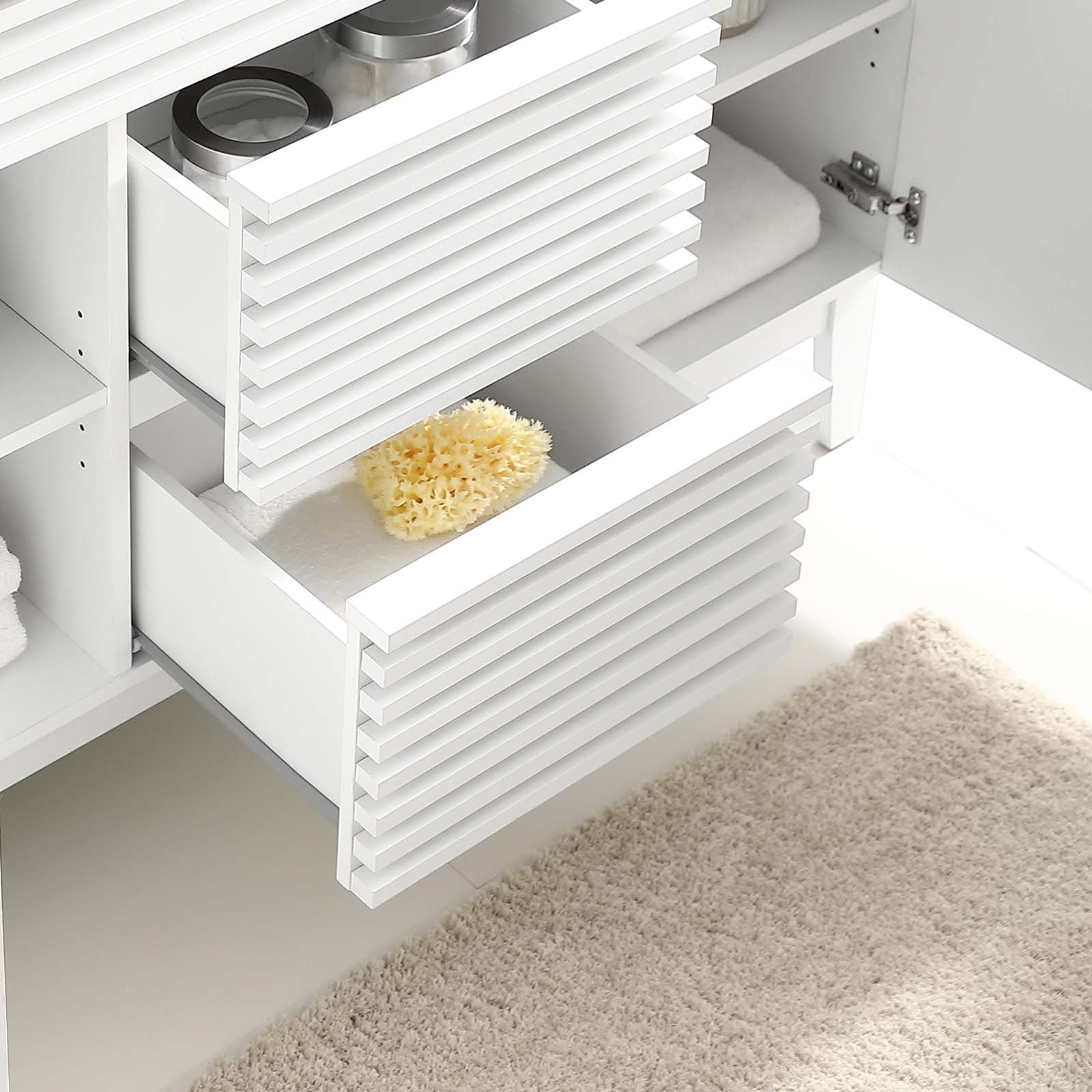 Render 48" Double Sink Compatible (Not Included) Bathroom Vanity Cabinet by Modway