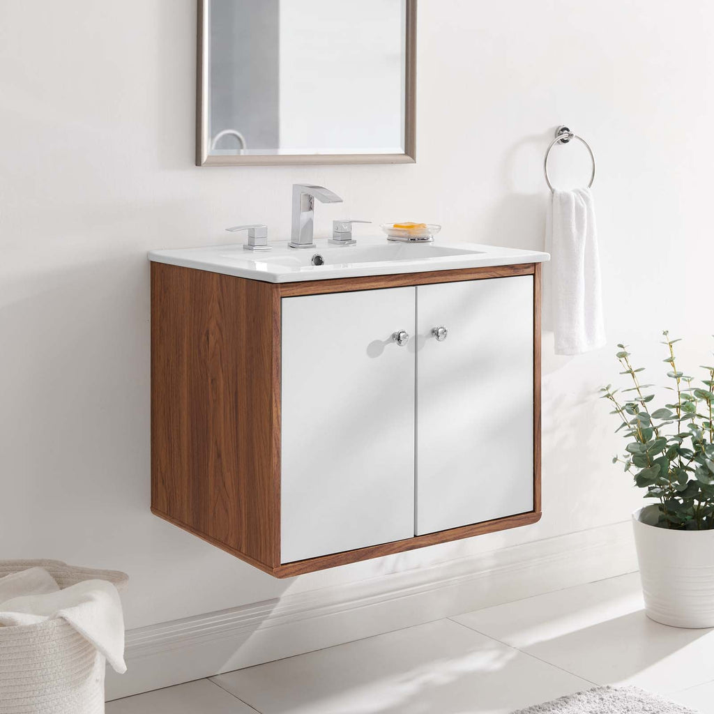 Transmit 24" Wall-Mount Bathroom Vanity by Modway