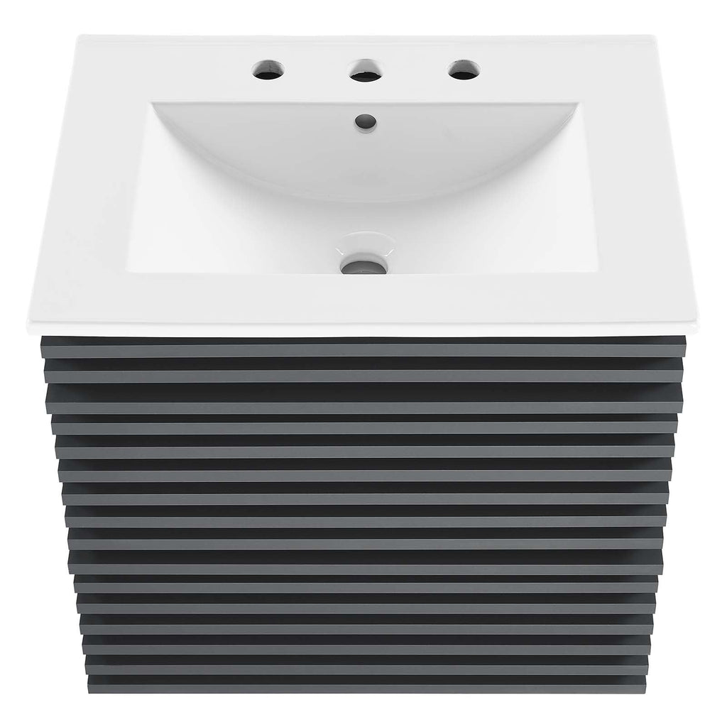 Render 24" Wall-Mount Bathroom Vanity by Modway