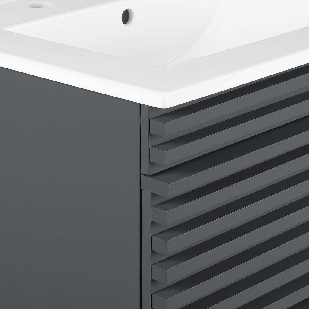 Render 24" Wall-Mount Bathroom Vanity by Modway