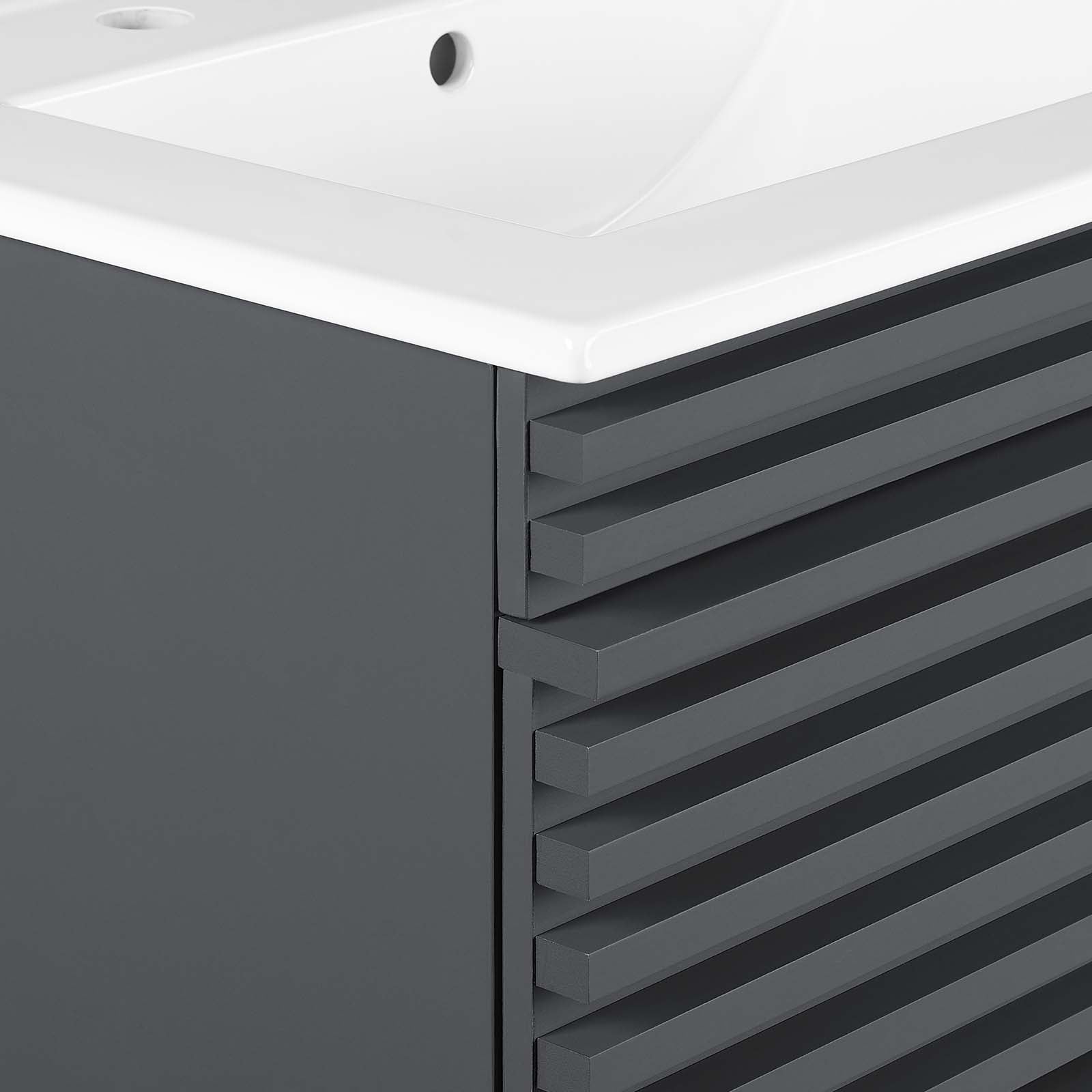 Render 24" Wall-Mount Bathroom Vanity by Modway