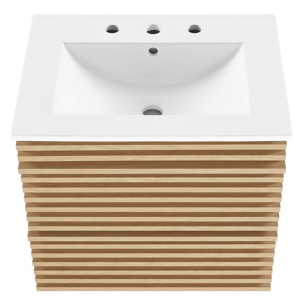 Render 24" Wall-Mount Bathroom Vanity by Modway