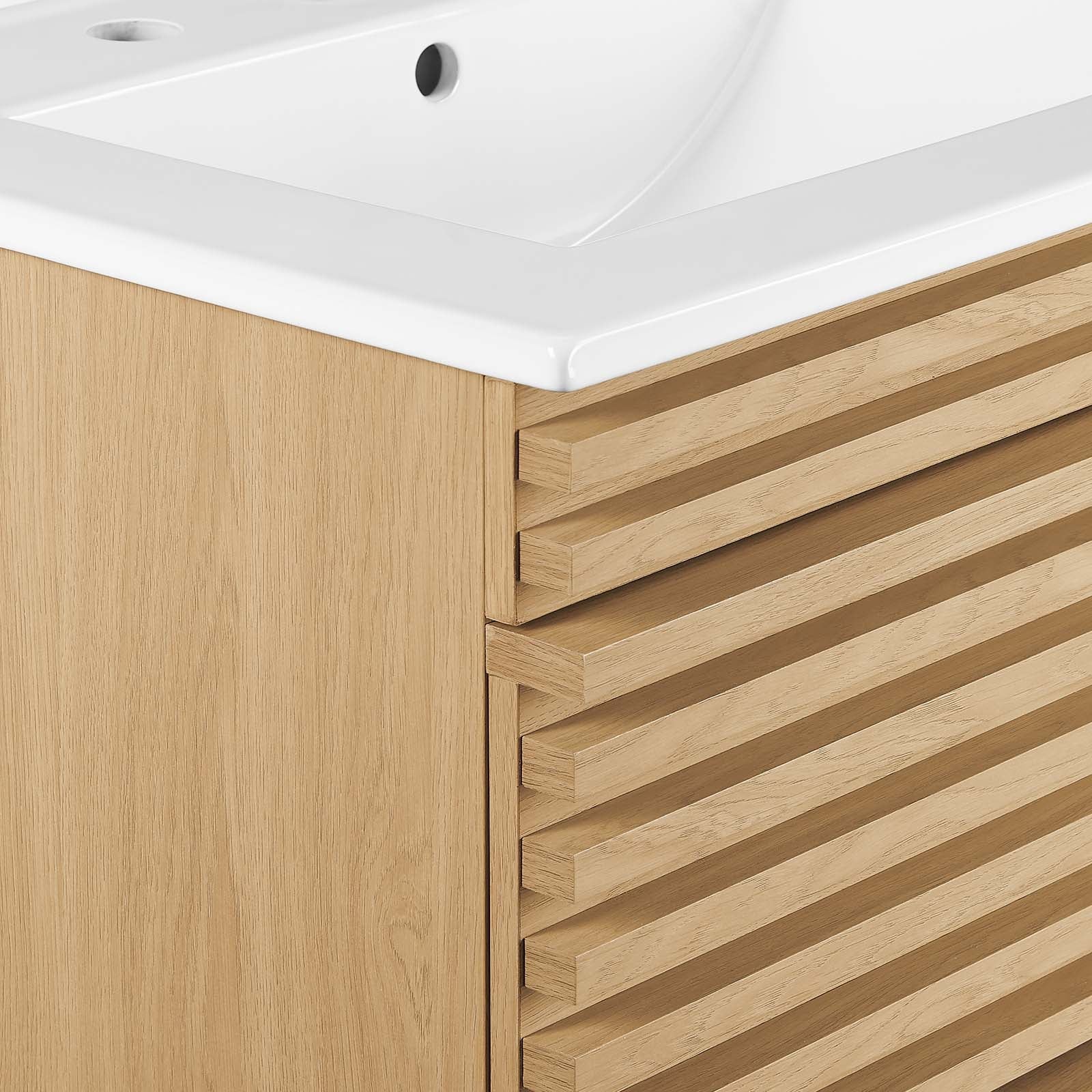 Render 24" Wall-Mount Bathroom Vanity by Modway