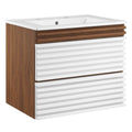 Render 24" Wall-Mount Bathroom Vanity by Modway