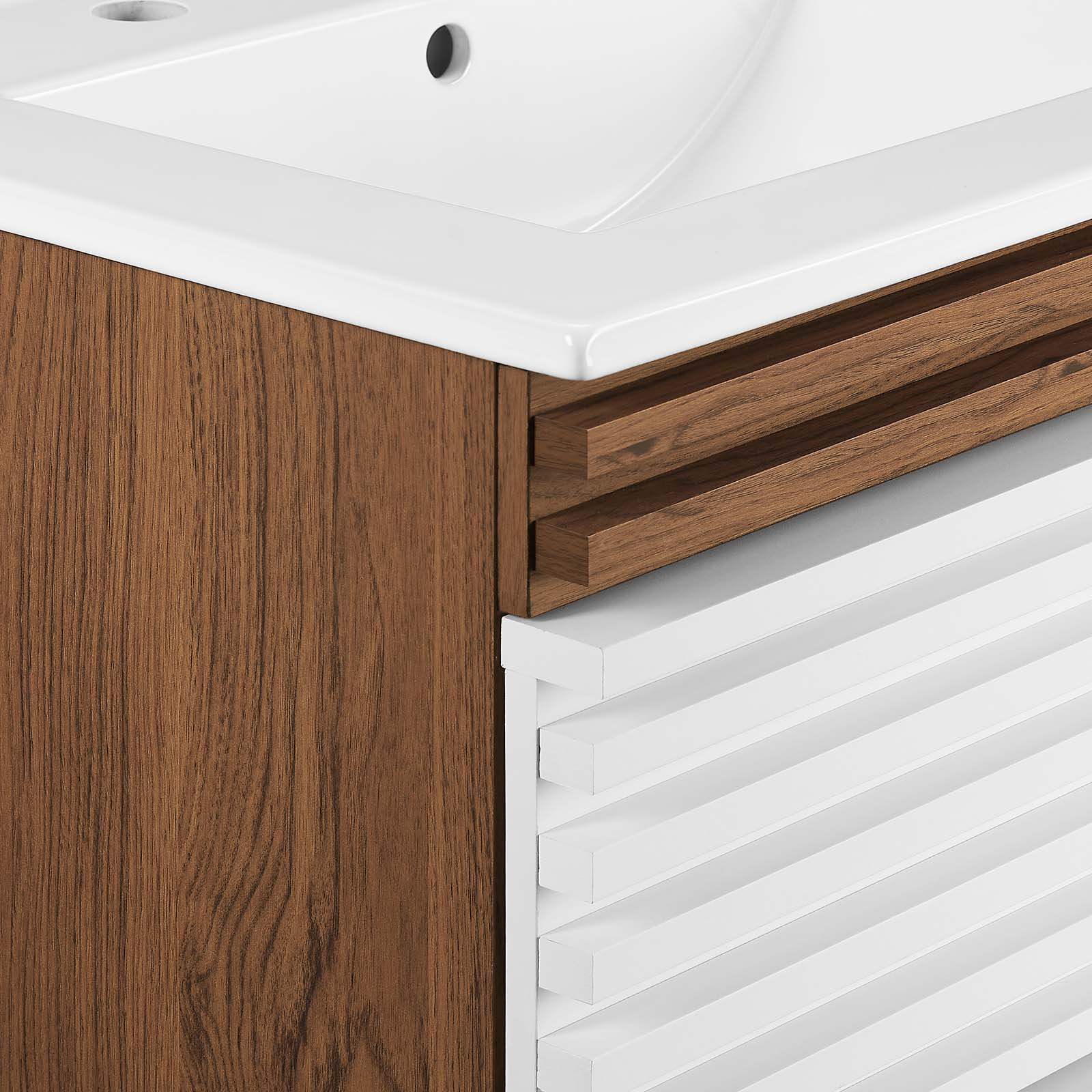 Render 24" Wall-Mount Bathroom Vanity by Modway