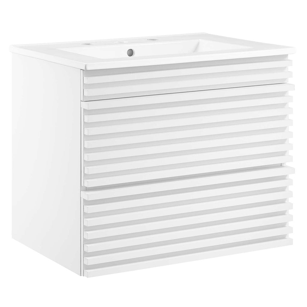 Render 24" Wall-Mount Bathroom Vanity by Modway
