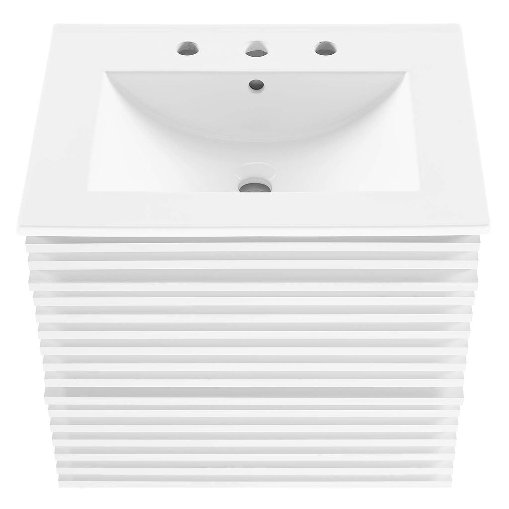 Render 24" Wall-Mount Bathroom Vanity by Modway