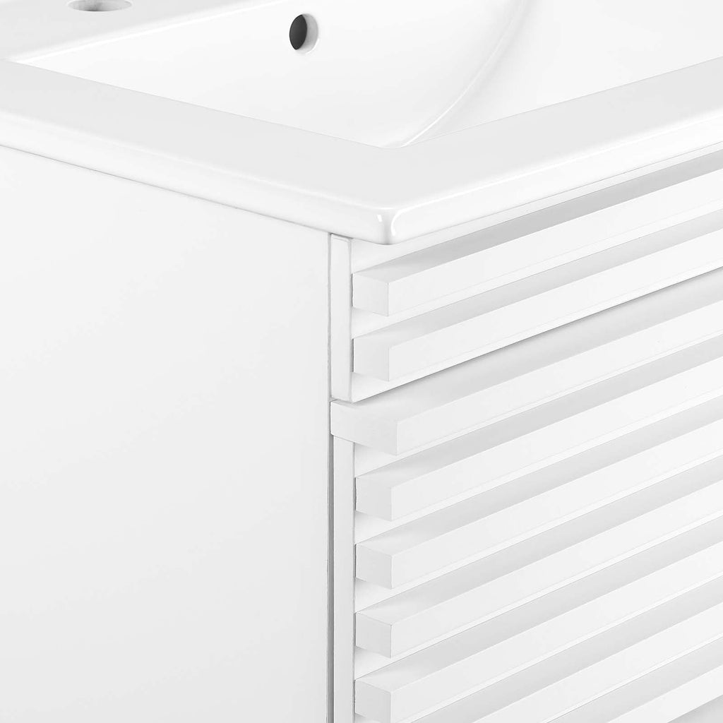 Render 24" Wall-Mount Bathroom Vanity by Modway