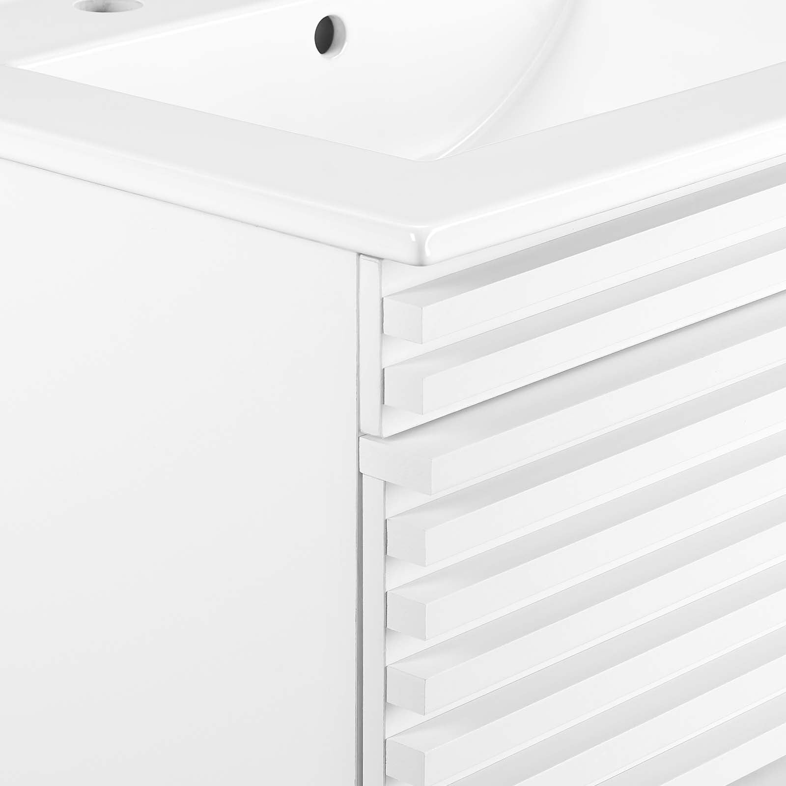 Render 24" Wall-Mount Bathroom Vanity by Modway