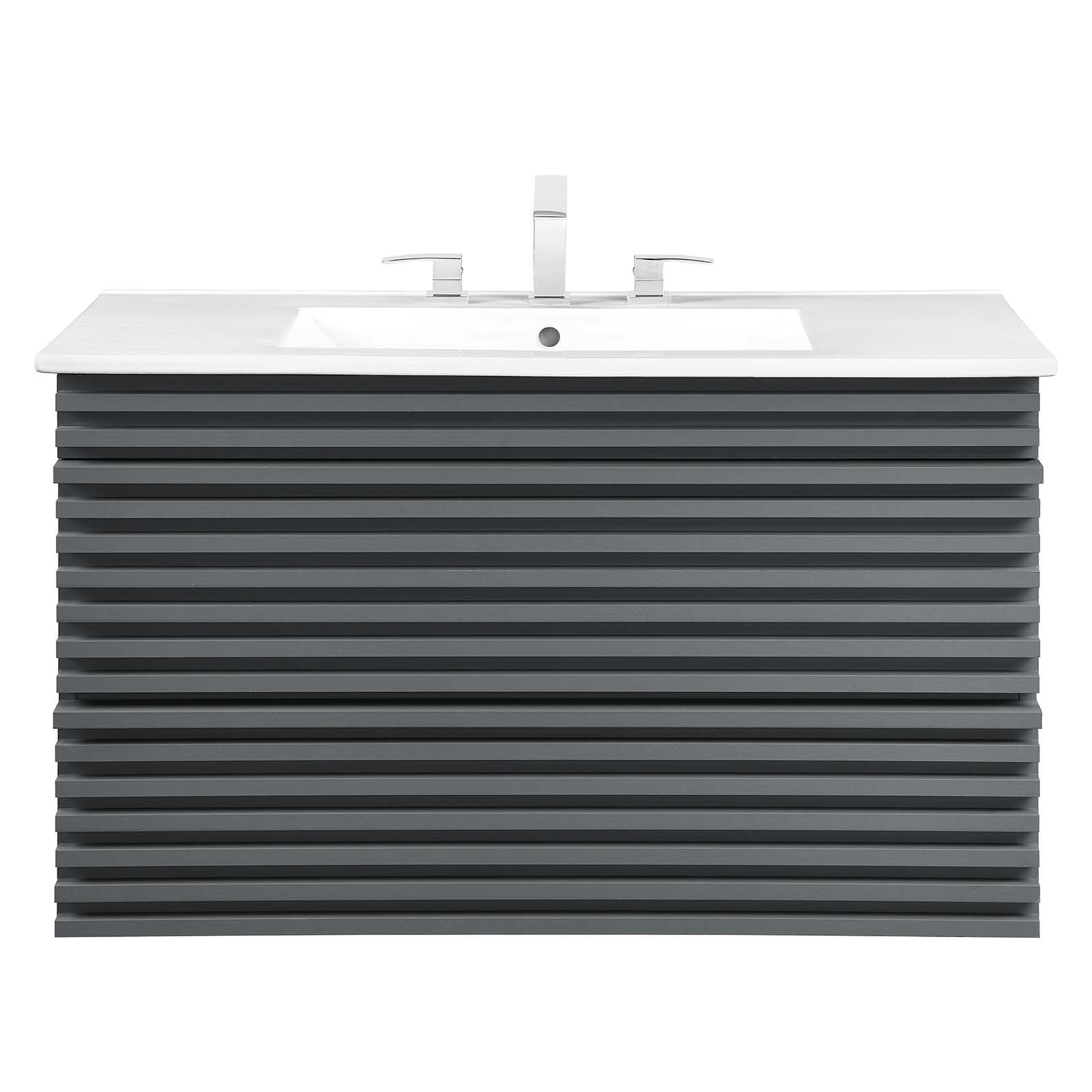 Render 36" Wall-Mount Bathroom Vanity by Modway
