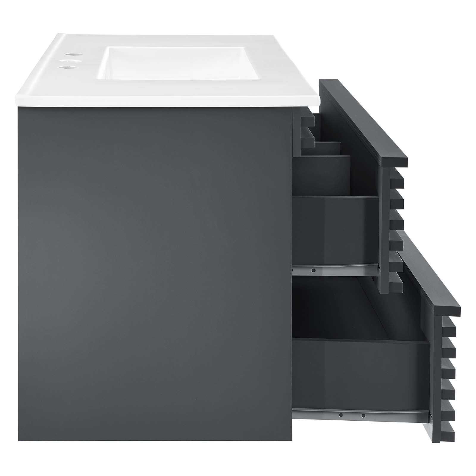 Render 36" Wall-Mount Bathroom Vanity by Modway