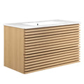 Render 36" Wall-Mount Bathroom Vanity by Modway