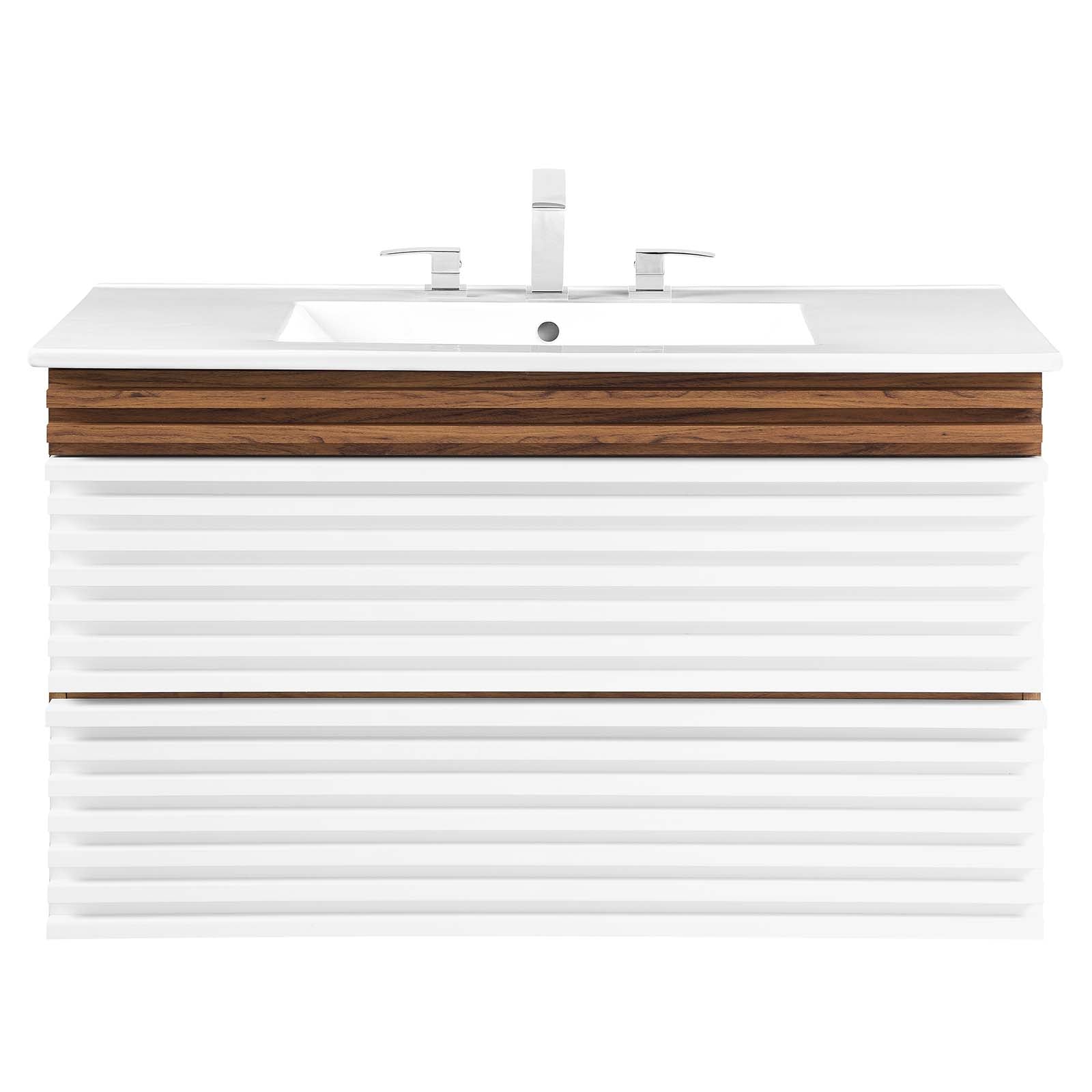 Render 36" Wall-Mount Bathroom Vanity by Modway