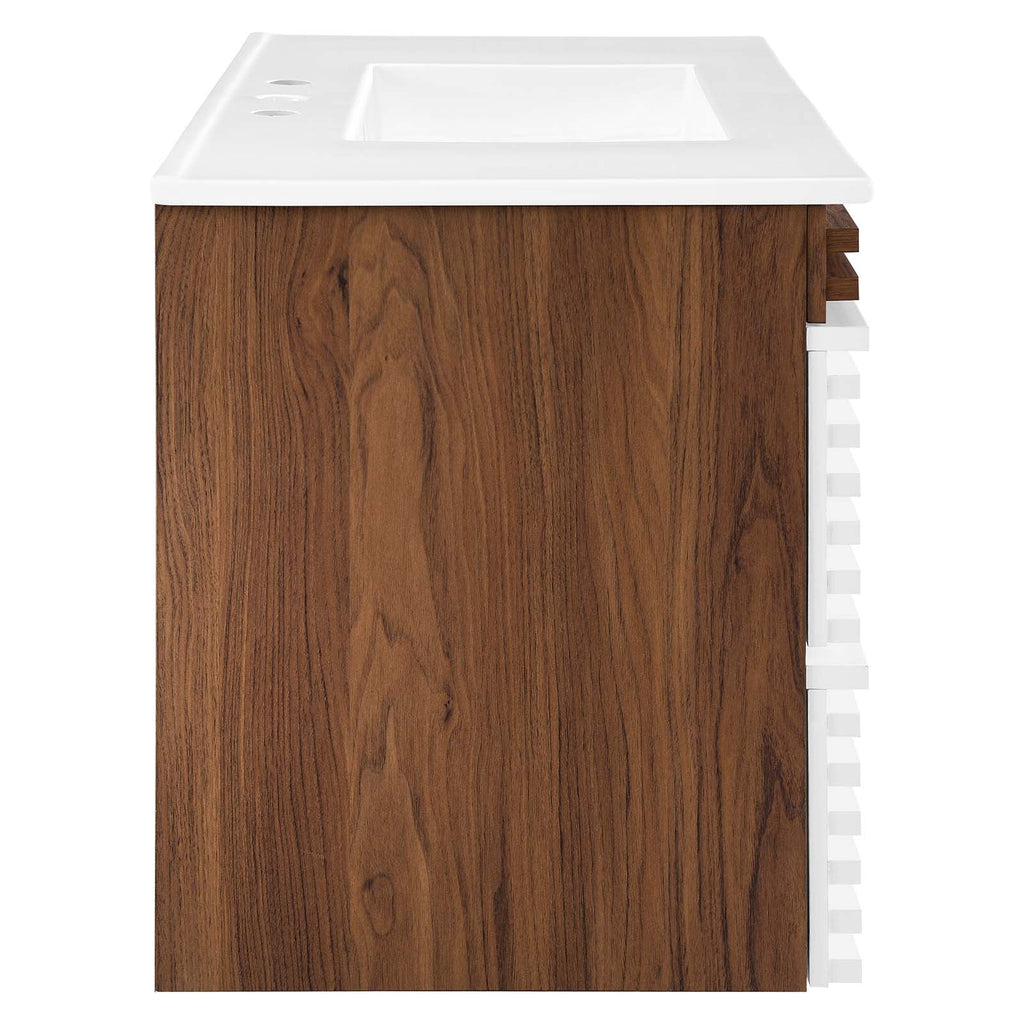 Render 36" Wall-Mount Bathroom Vanity by Modway
