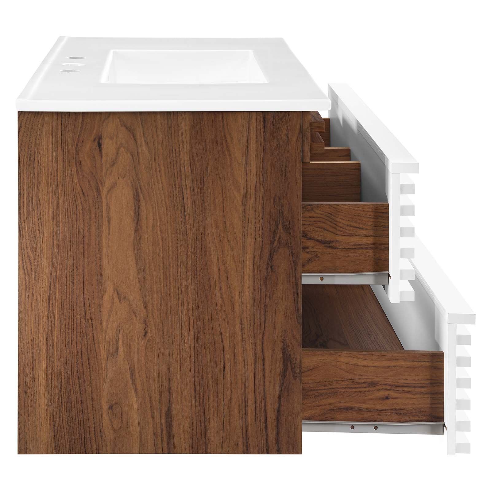 Render 36" Wall-Mount Bathroom Vanity by Modway