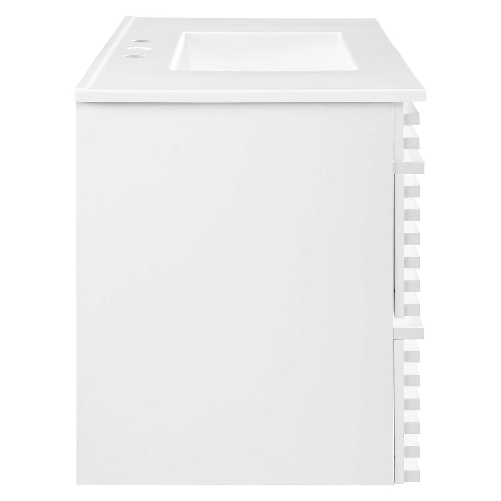 Render 36" Wall-Mount Bathroom Vanity by Modway