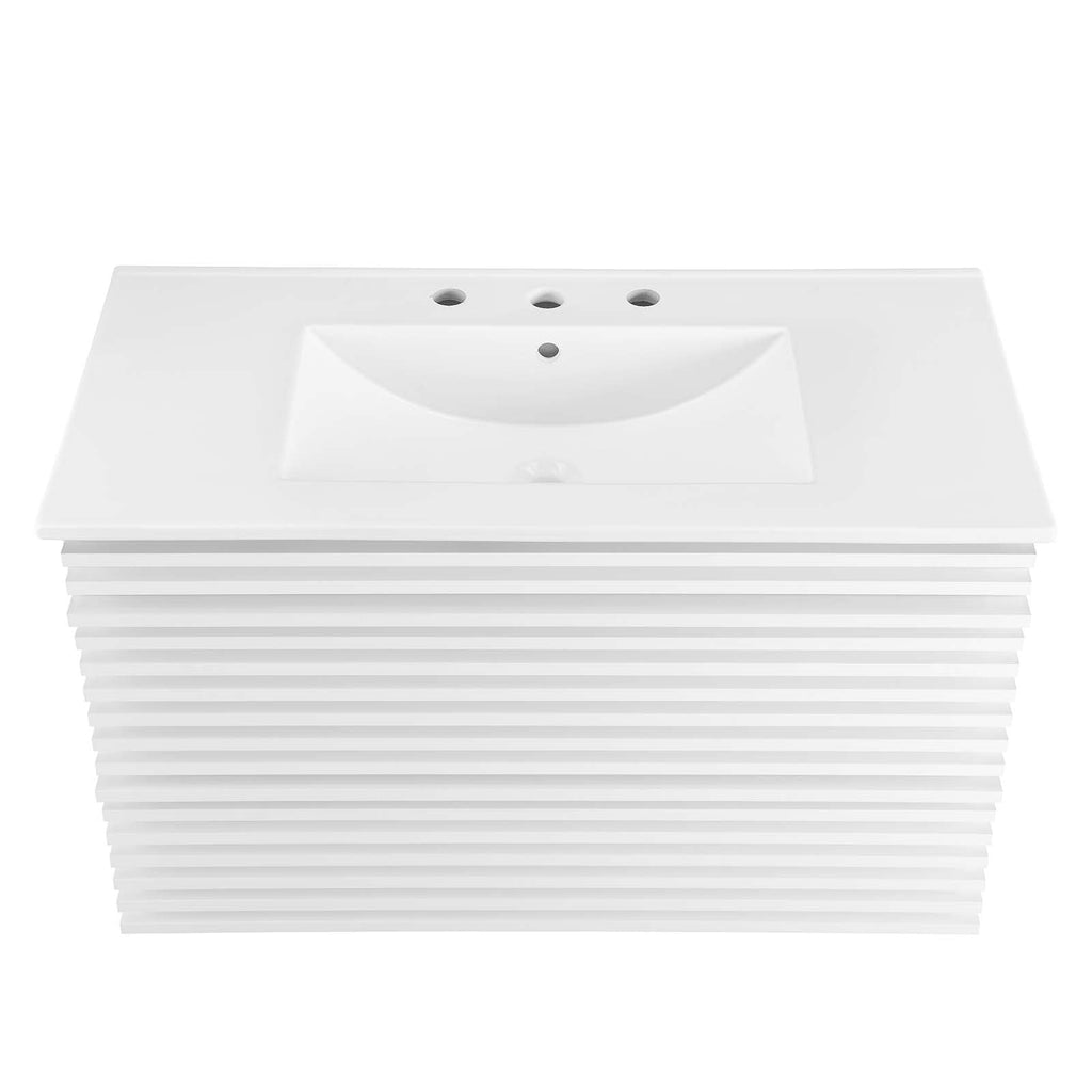 Render 36" Wall-Mount Bathroom Vanity by Modway