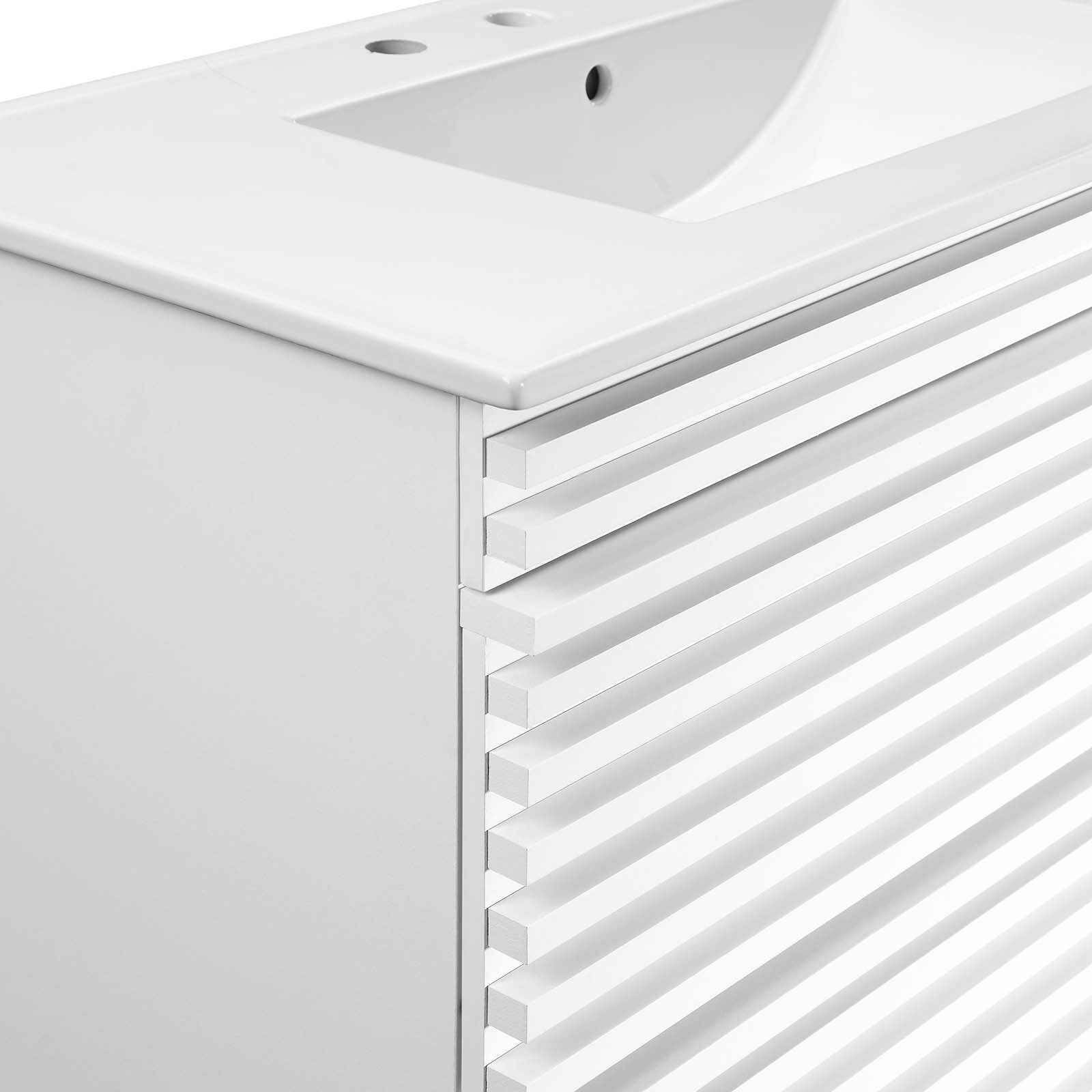 Render 36" Wall-Mount Bathroom Vanity by Modway