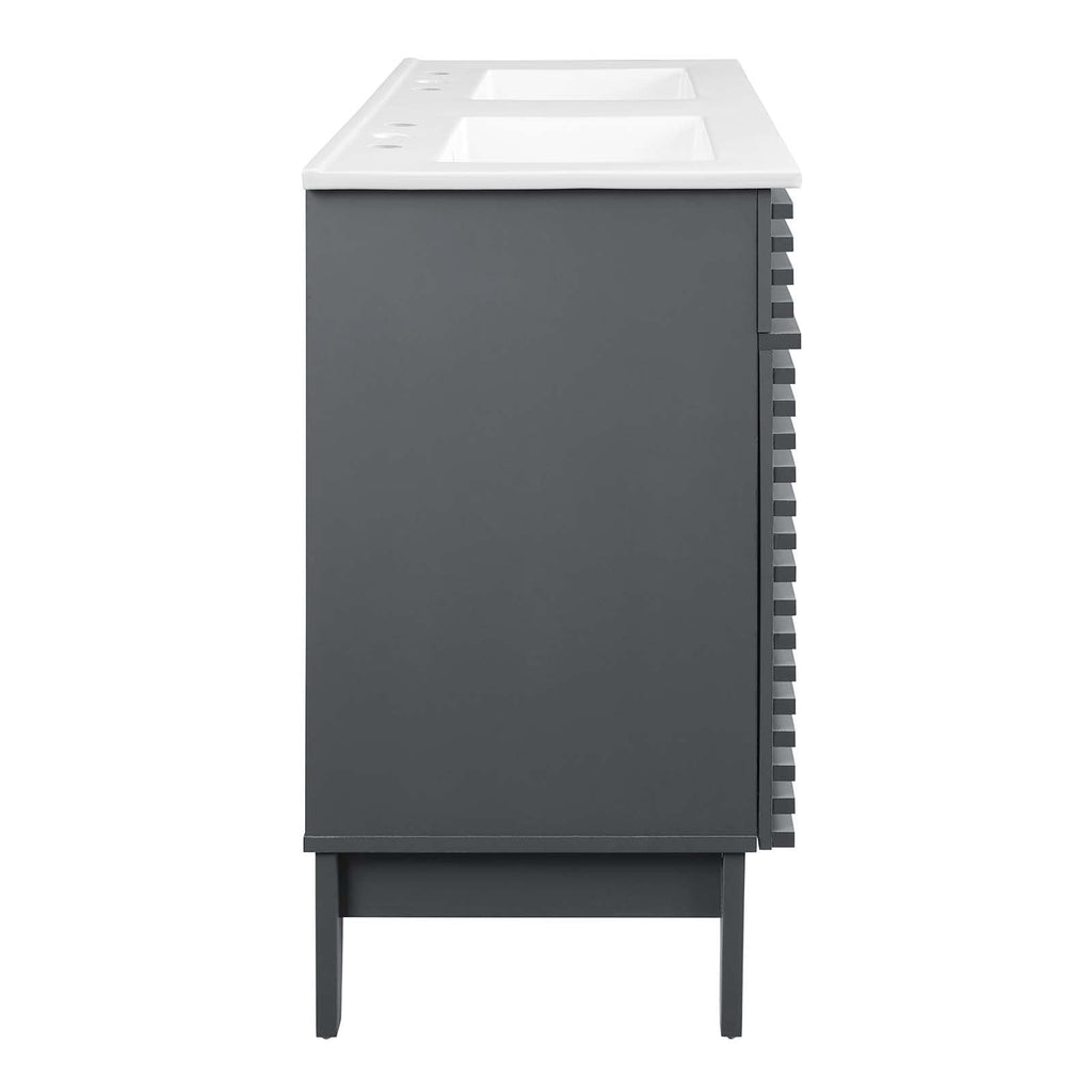 Render 48" Double Sink Bathroom Vanity by Modway