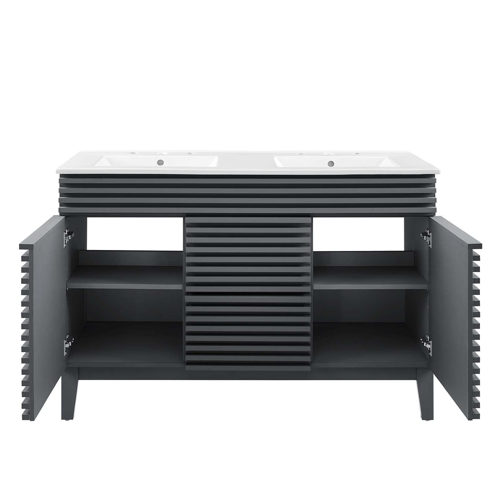 Render 48" Double Sink Bathroom Vanity by Modway