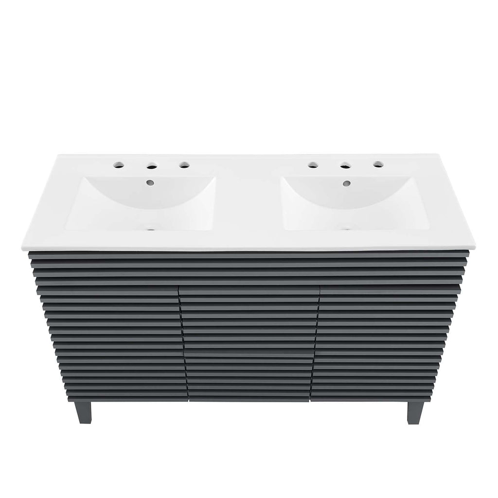 Render 48" Double Sink Bathroom Vanity by Modway