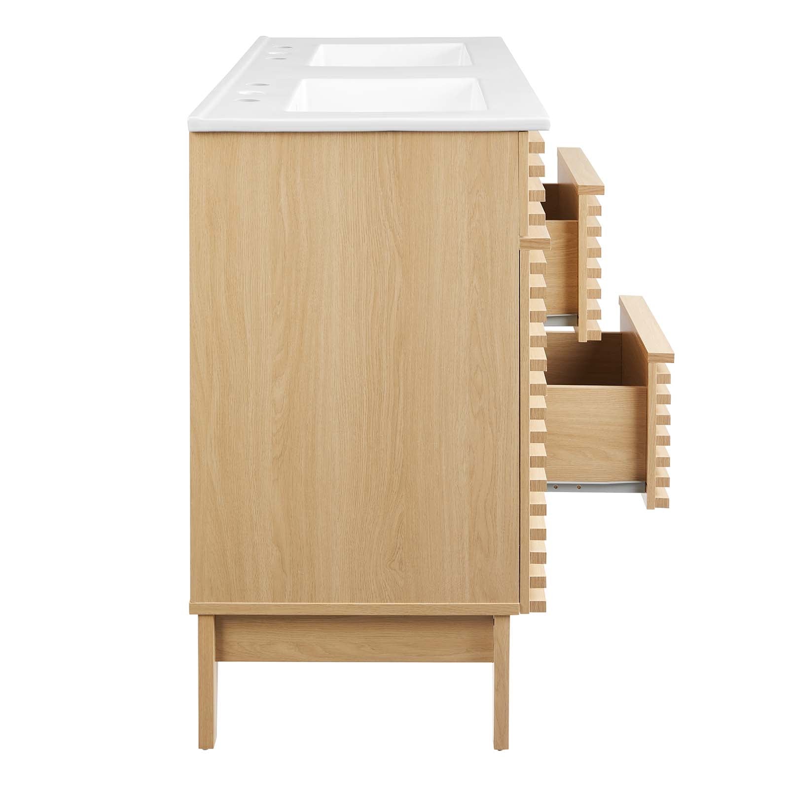 Render 48" Double Sink Bathroom Vanity by Modway