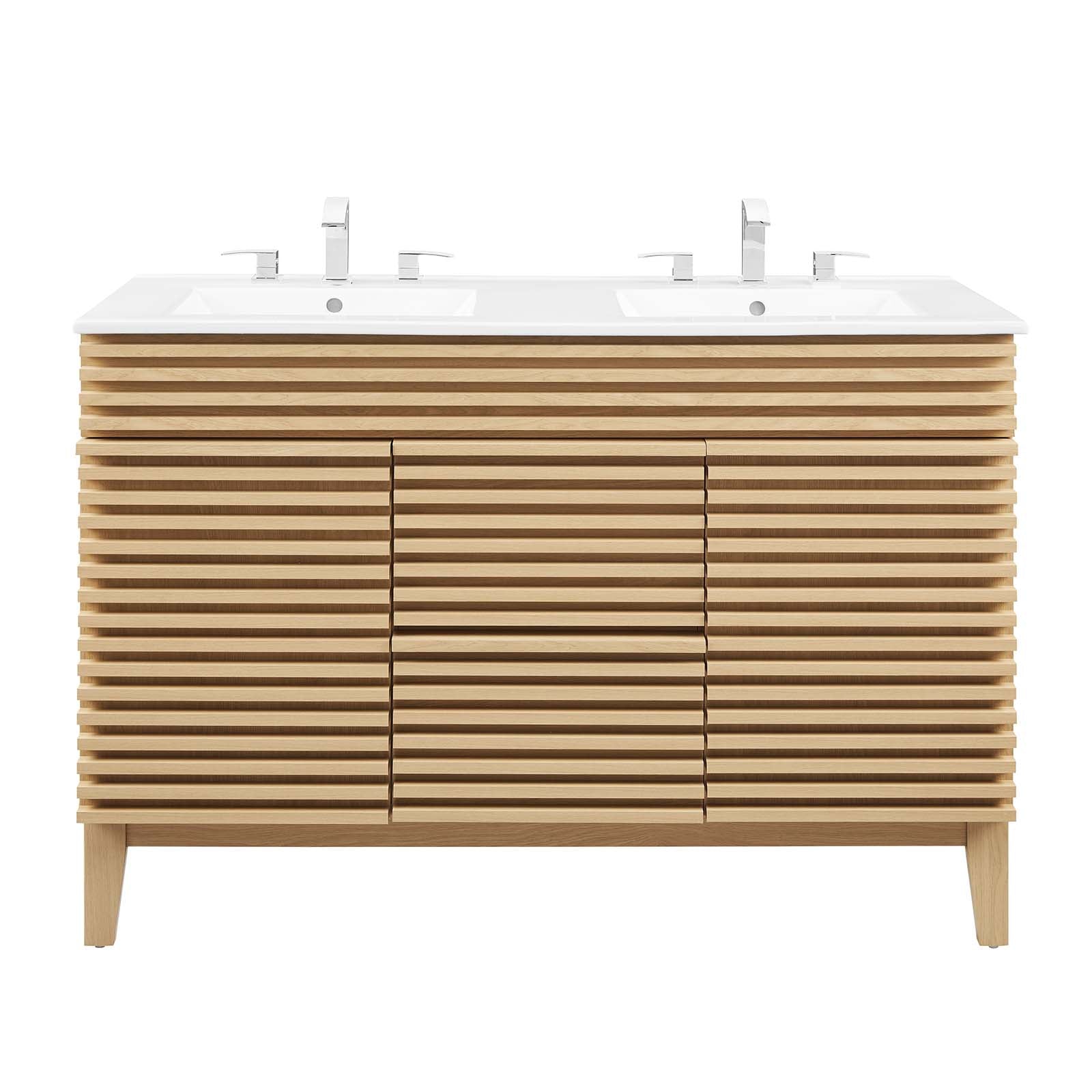 Render 48" Double Sink Bathroom Vanity by Modway