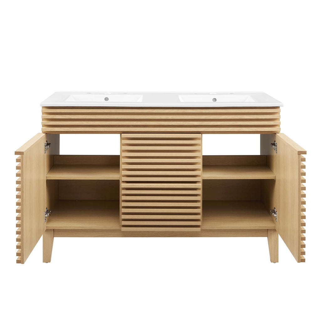 Render 48" Double Sink Bathroom Vanity by Modway