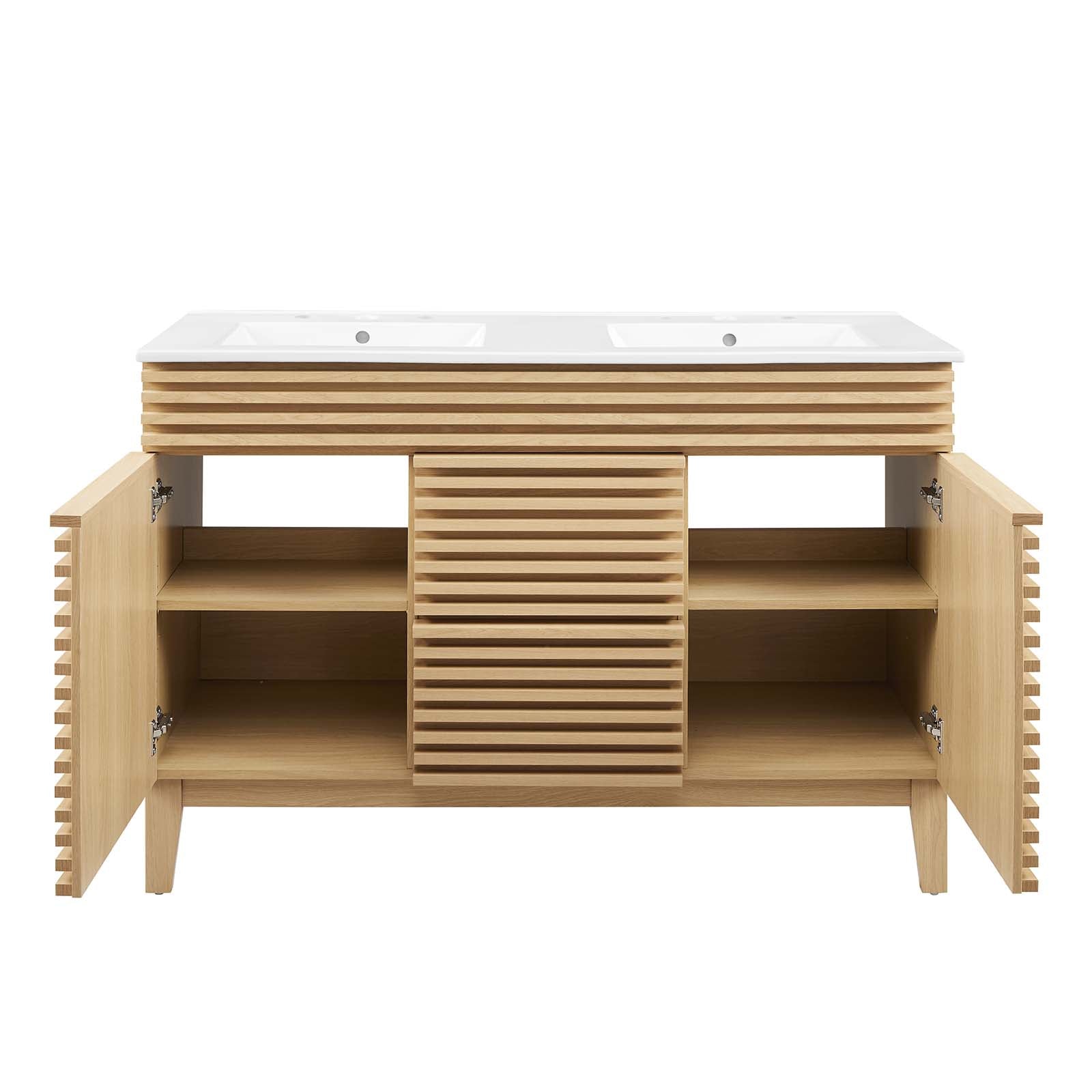 Render 48" Double Sink Bathroom Vanity by Modway