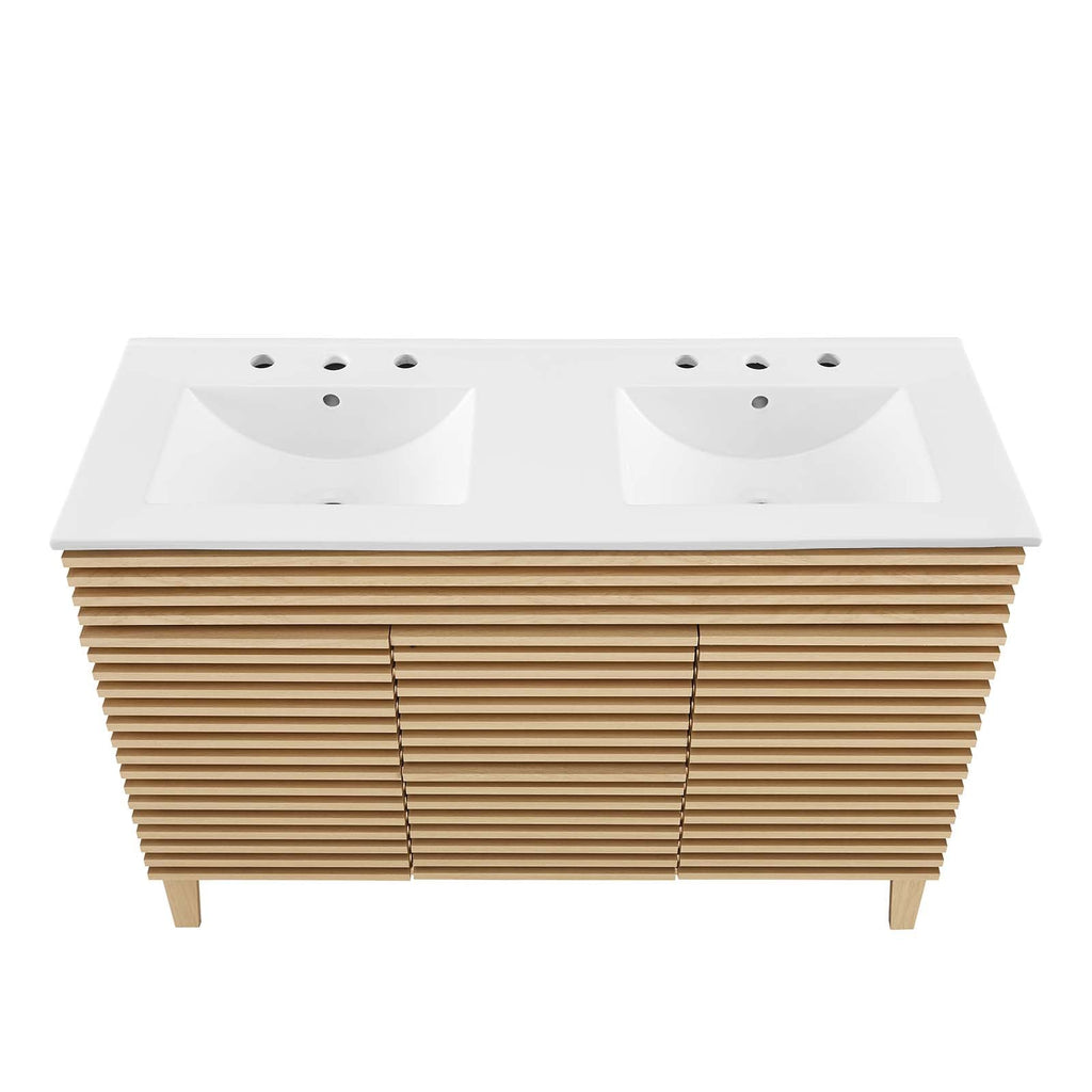 Render 48" Double Sink Bathroom Vanity by Modway