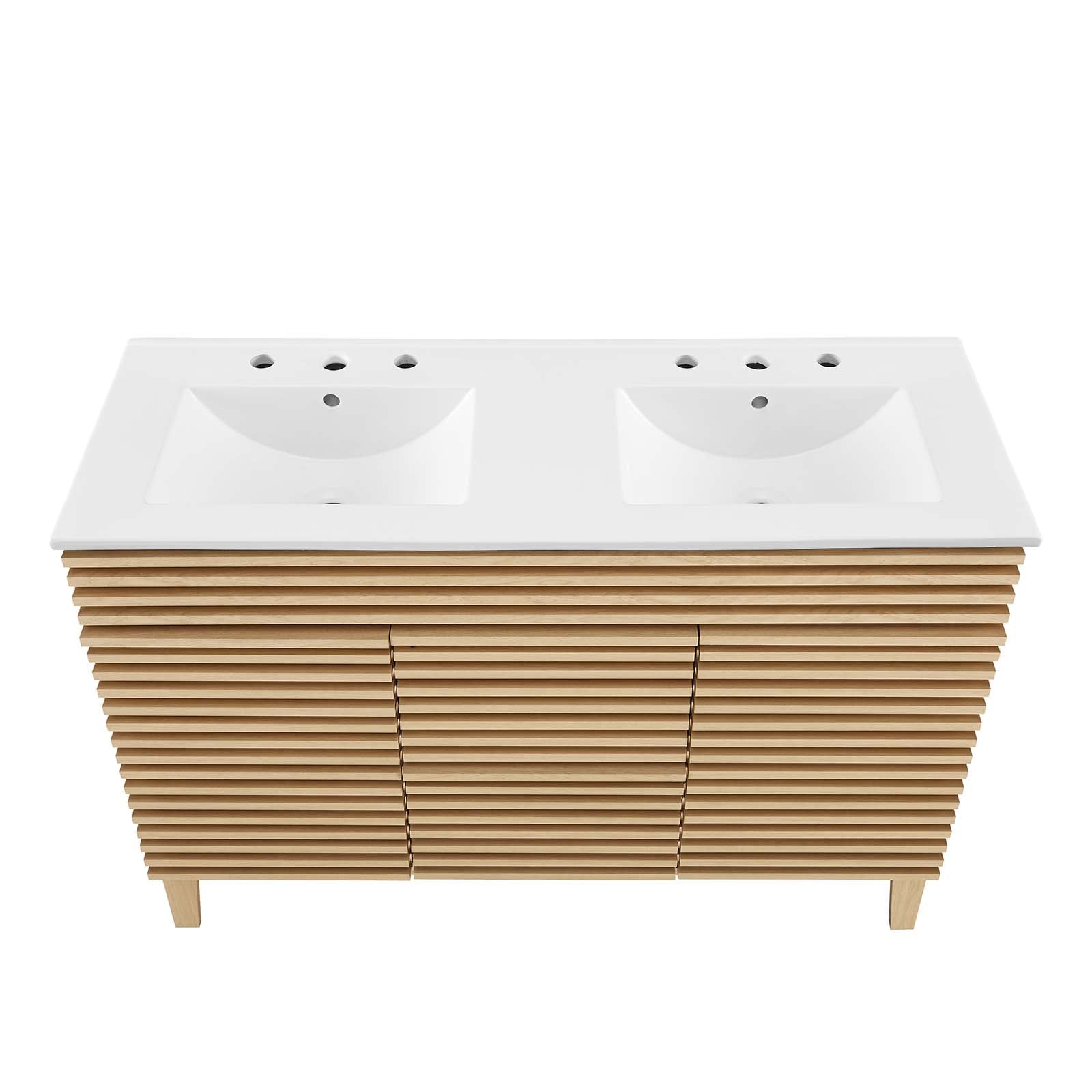 Render 48" Double Sink Bathroom Vanity by Modway