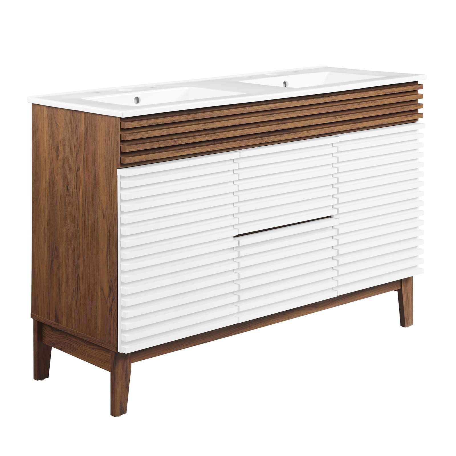 Render 48" Double Sink Bathroom Vanity by Modway