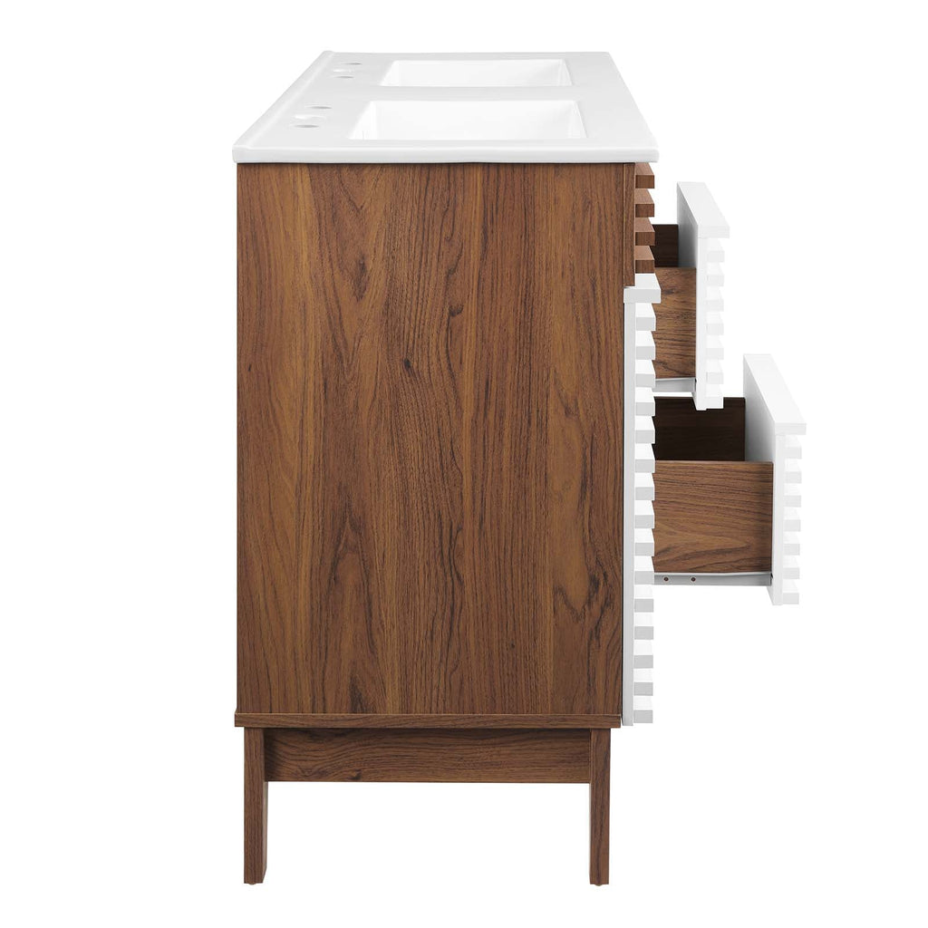 Render 48" Double Sink Bathroom Vanity by Modway