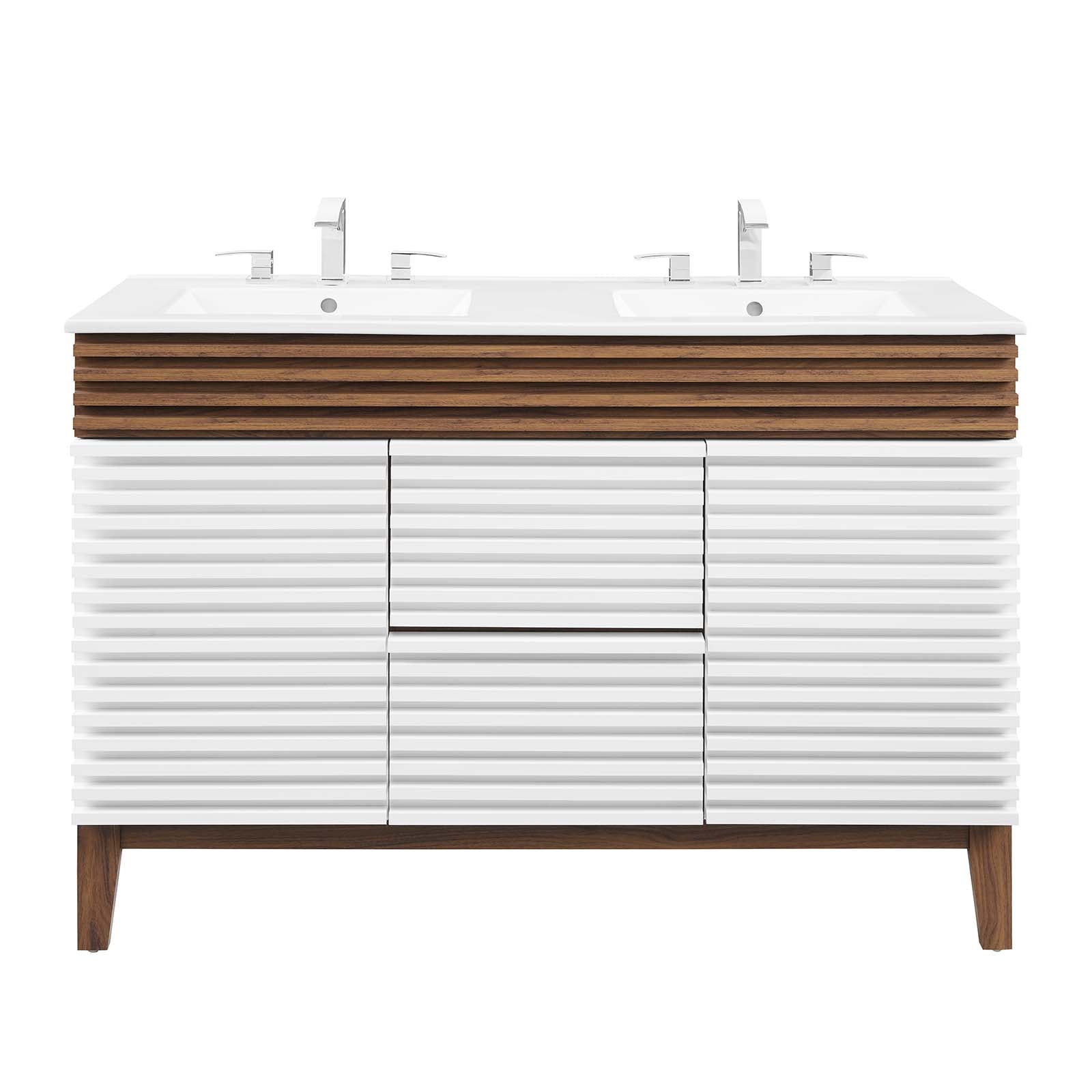 Render 48" Double Sink Bathroom Vanity by Modway