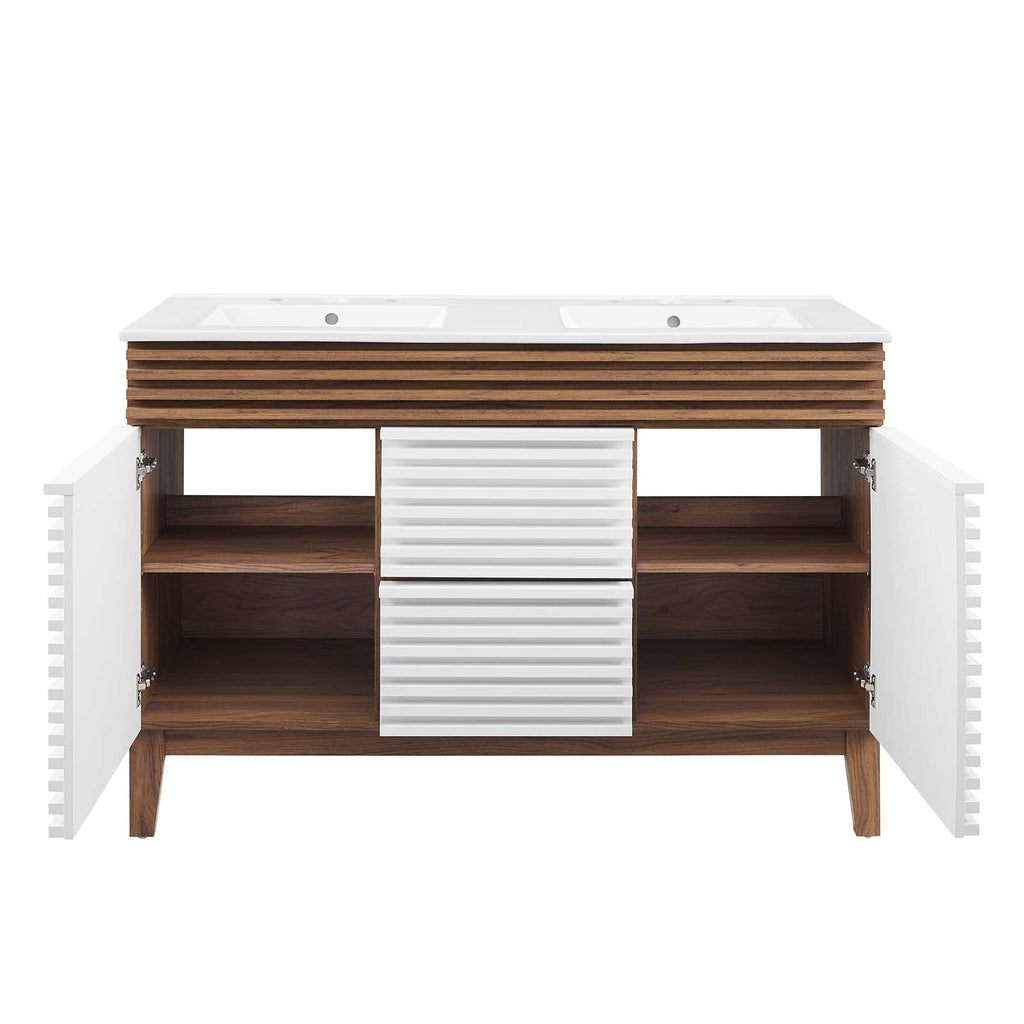 Render 48" Double Sink Bathroom Vanity by Modway