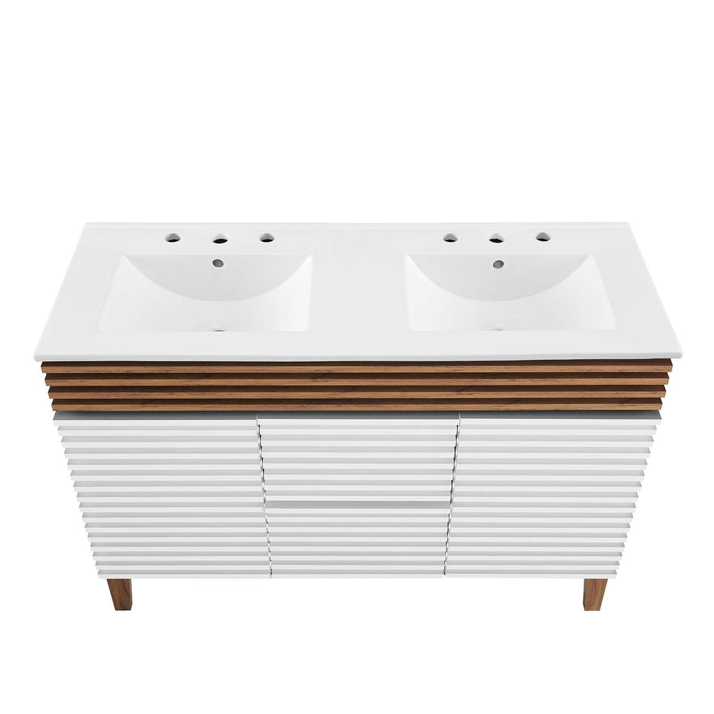 Render 48" Double Sink Bathroom Vanity by Modway