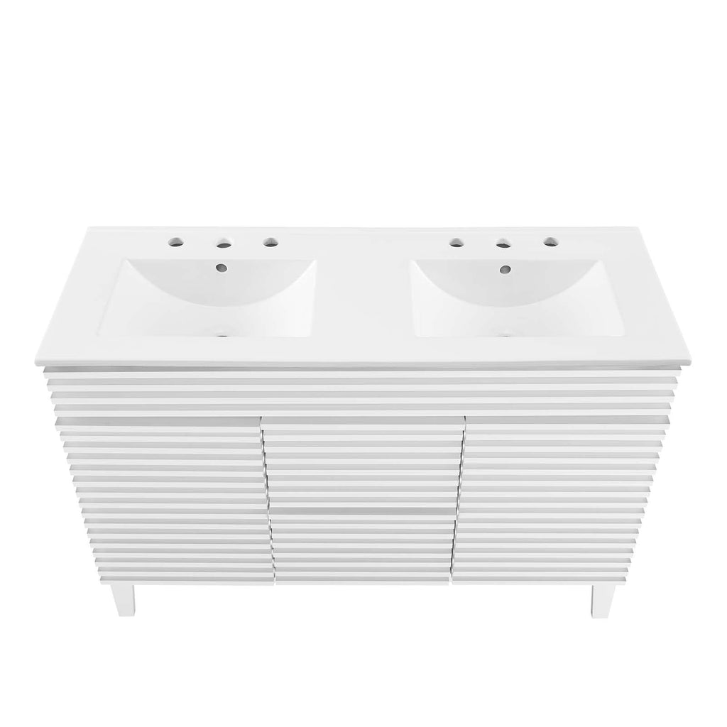 Render 48" Double Sink Bathroom Vanity by Modway