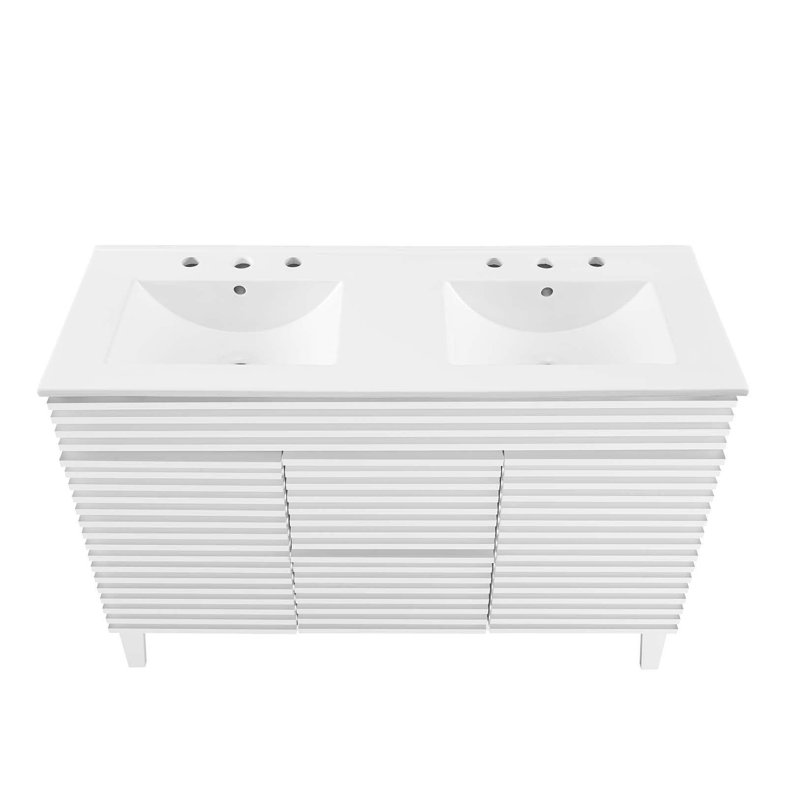 Render 48" Double Sink Bathroom Vanity by Modway