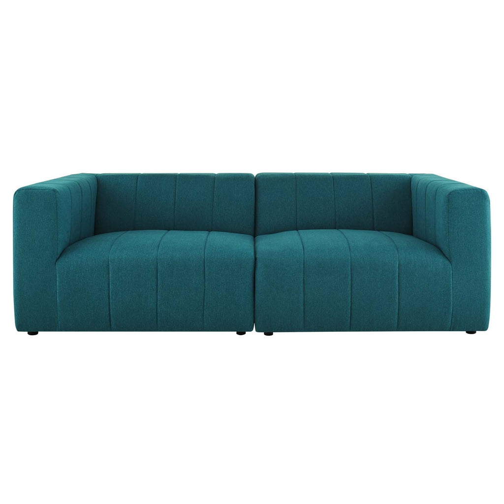Bartlett 2-Piece Upholstered Fabric Loveseat by Modway