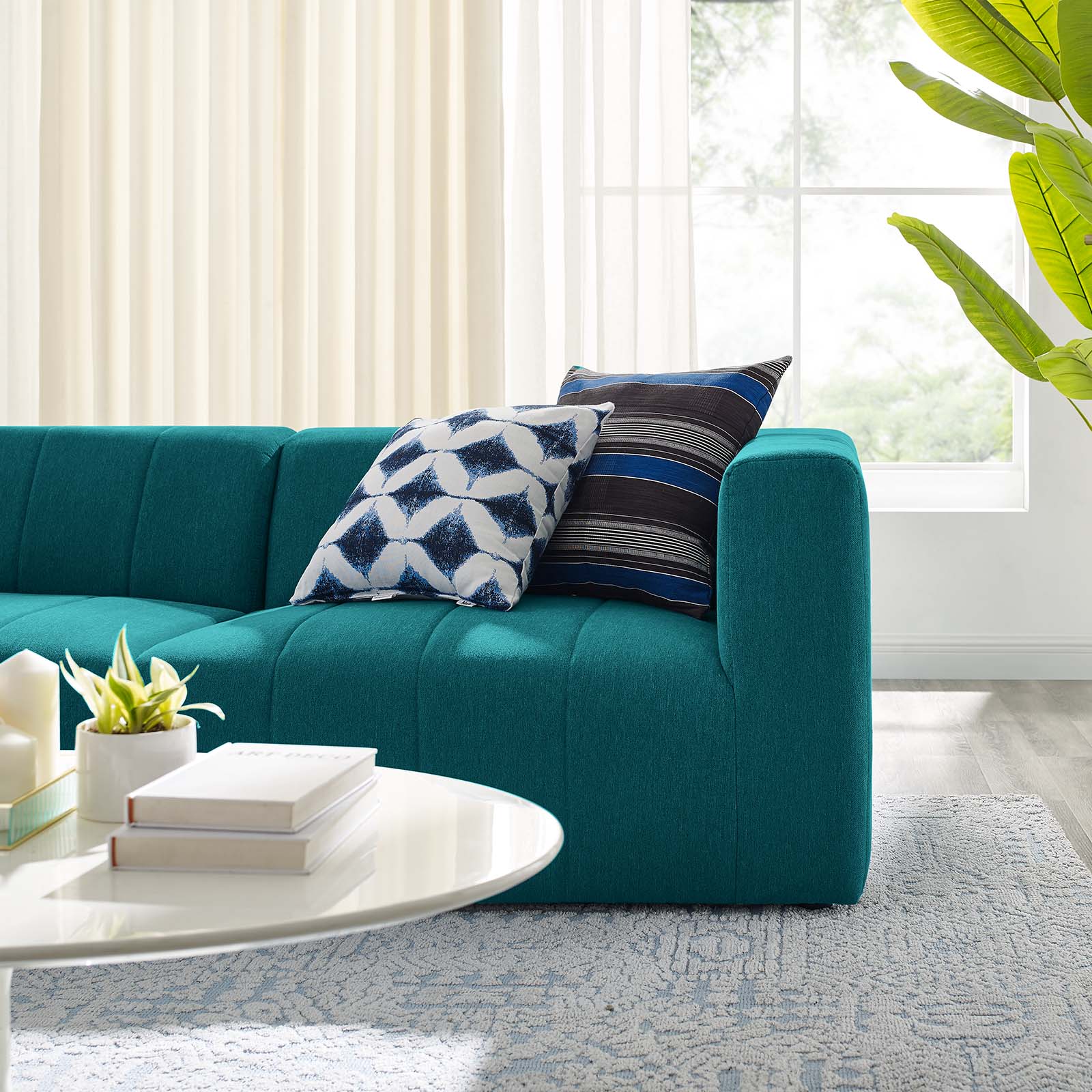 Bartlett 2-Piece Upholstered Fabric Loveseat by Modway