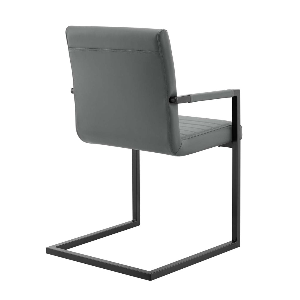 Savoy Vegan Leather Dining Chairs Set of 2 by Modway