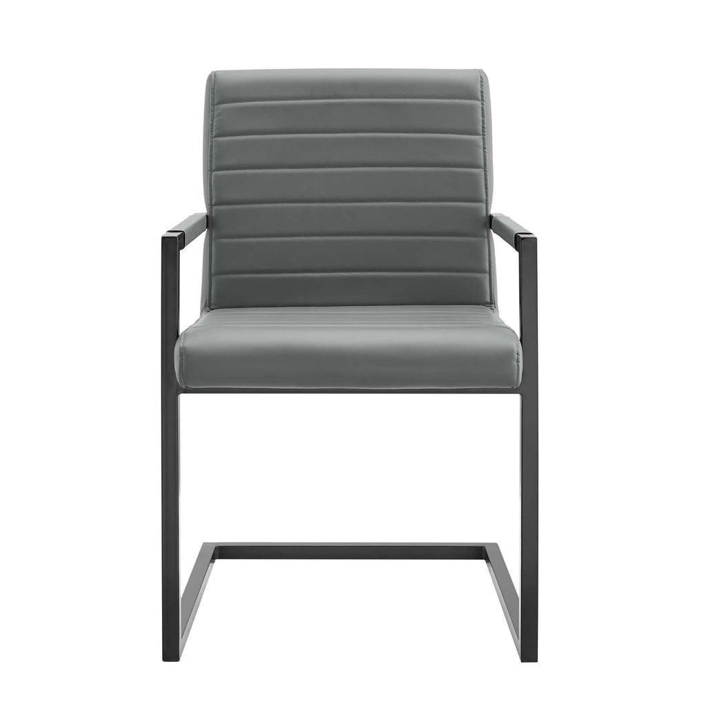 Savoy Vegan Leather Dining Chairs Set of 2 by Modway