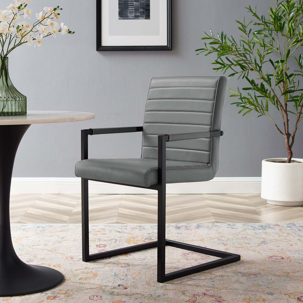 Savoy Vegan Leather Dining Chairs Set of 2 by Modway