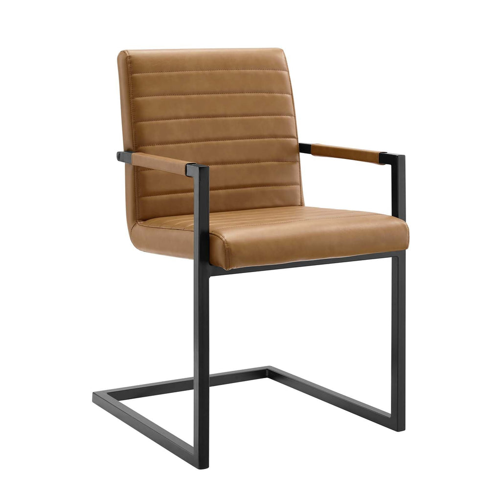 Savoy Vegan Leather Dining Chairs Set of 2 by Modway