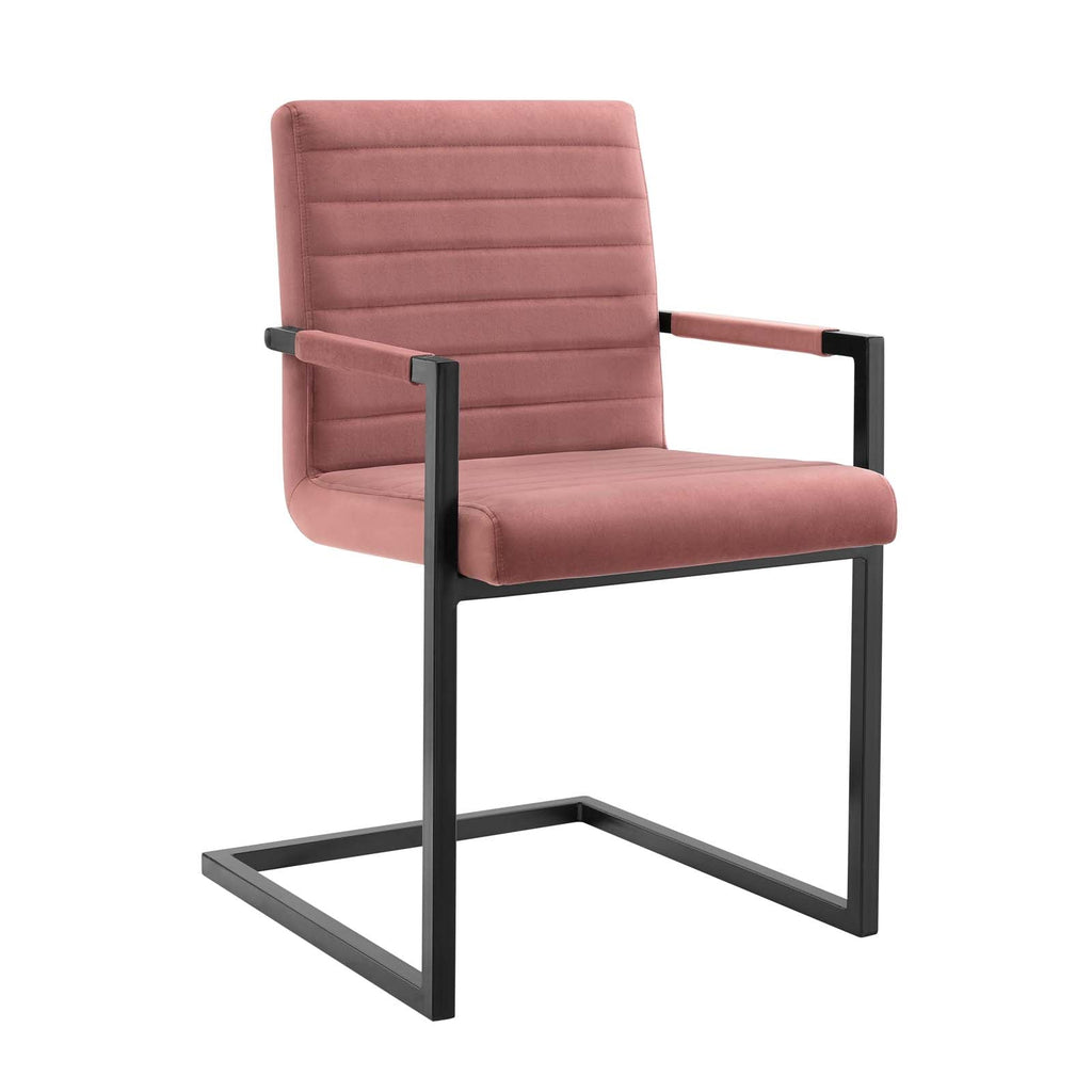 Savoy Performance Velvet Dining Chairs Set of 2 by Modway