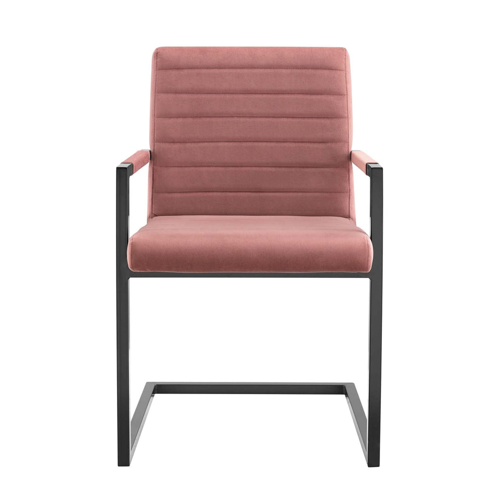 Savoy Performance Velvet Dining Chairs Set of 2 by Modway