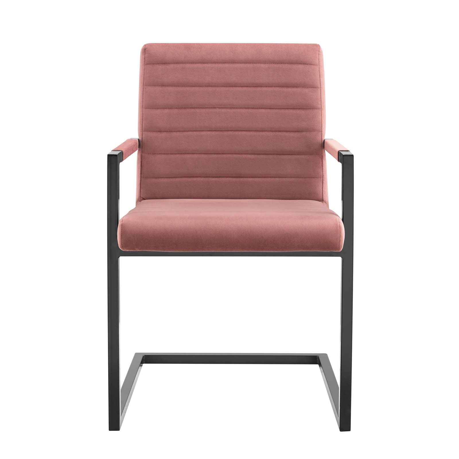 Savoy Performance Velvet Dining Chairs Set of 2 by Modway