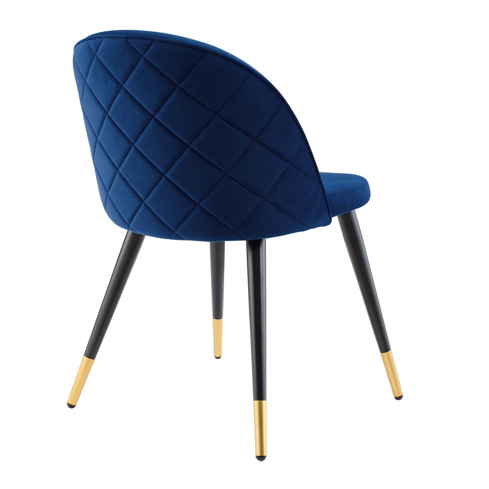 Cordial Performance Velvet Dining Chairs Set of 2 by Modway